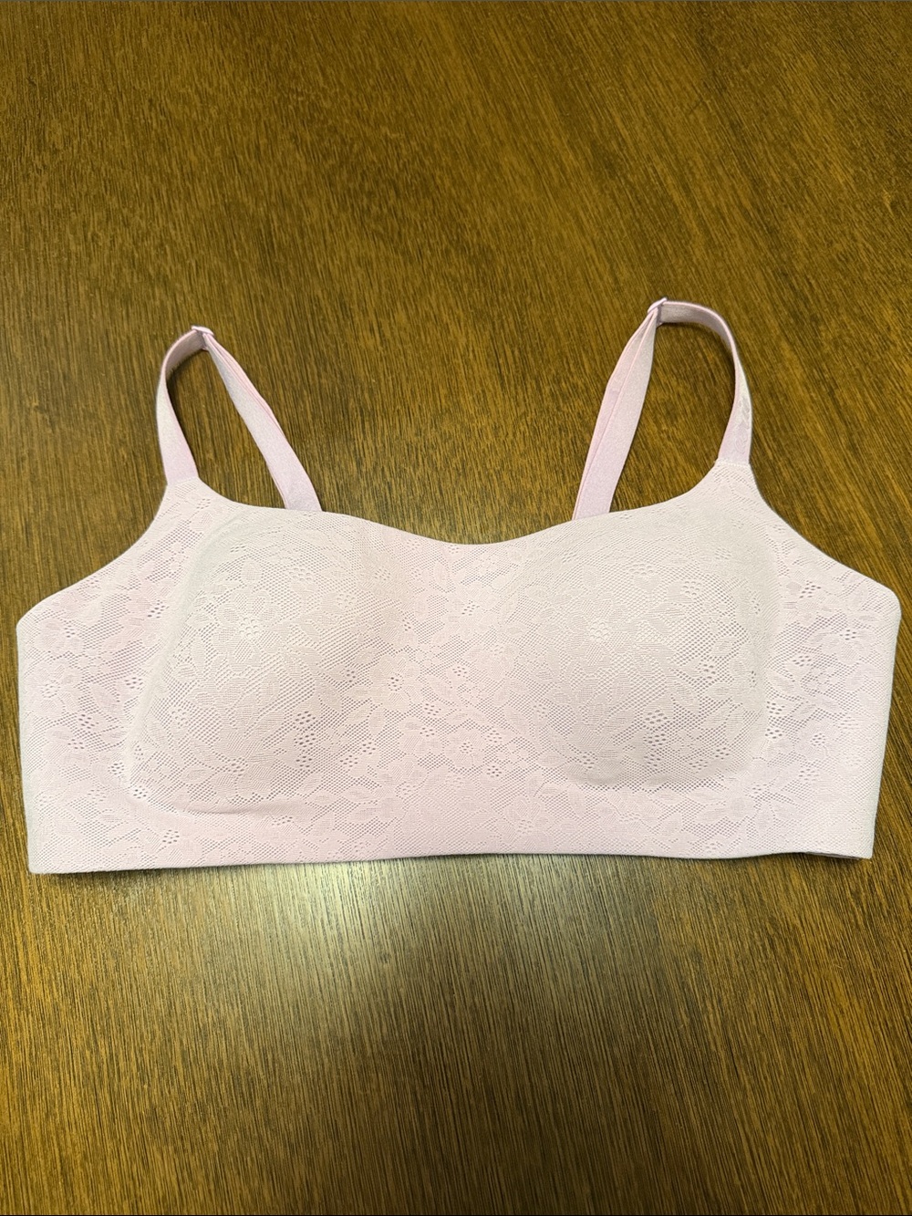 aerie Pale Pink Lace Wireless Bralette